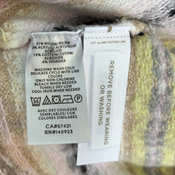 NWT loft ladies fair aisle turtleneck sweater XL - Picture 5 of 5